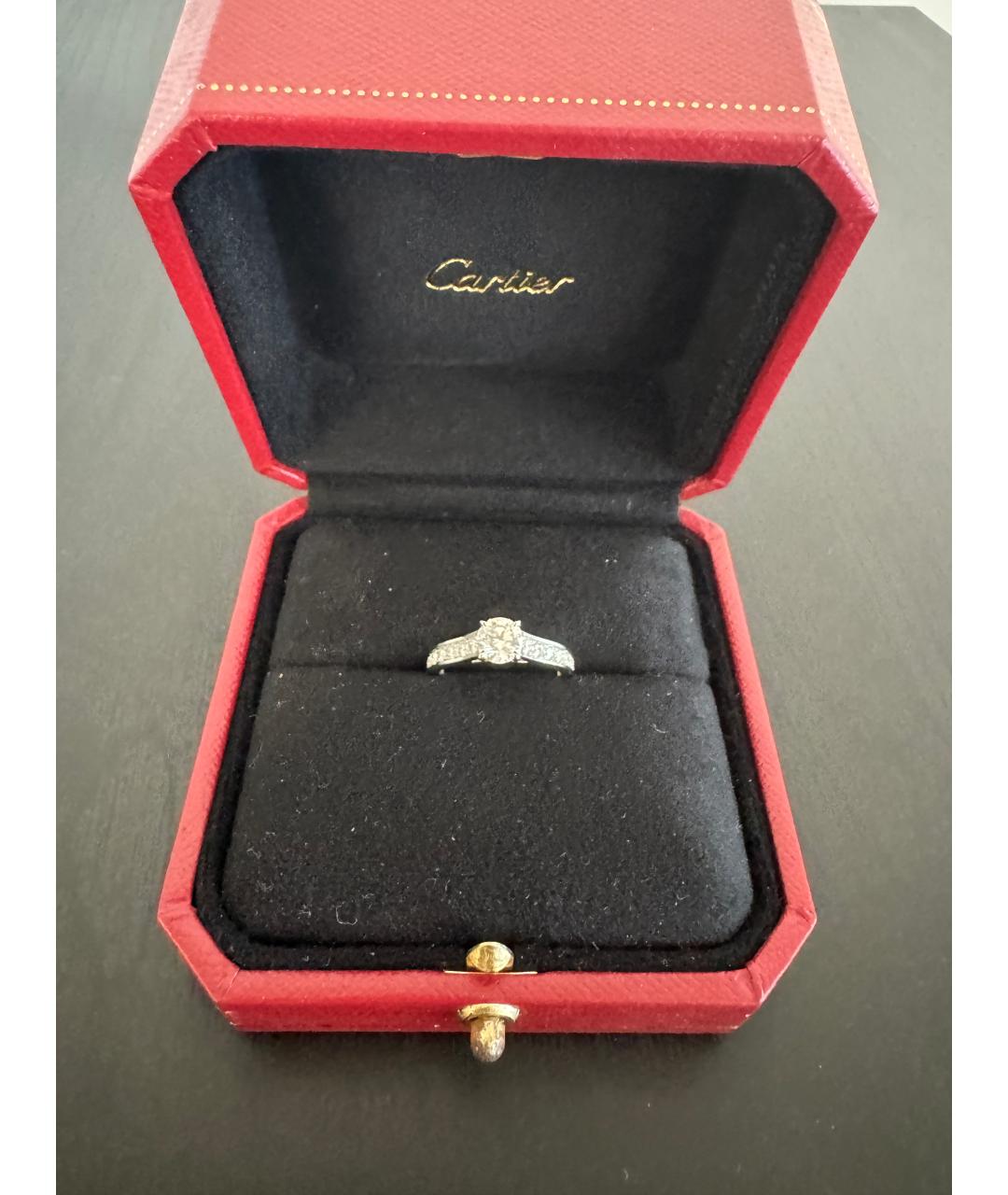 CARTIER Белое платиновое кольцо, фото 2