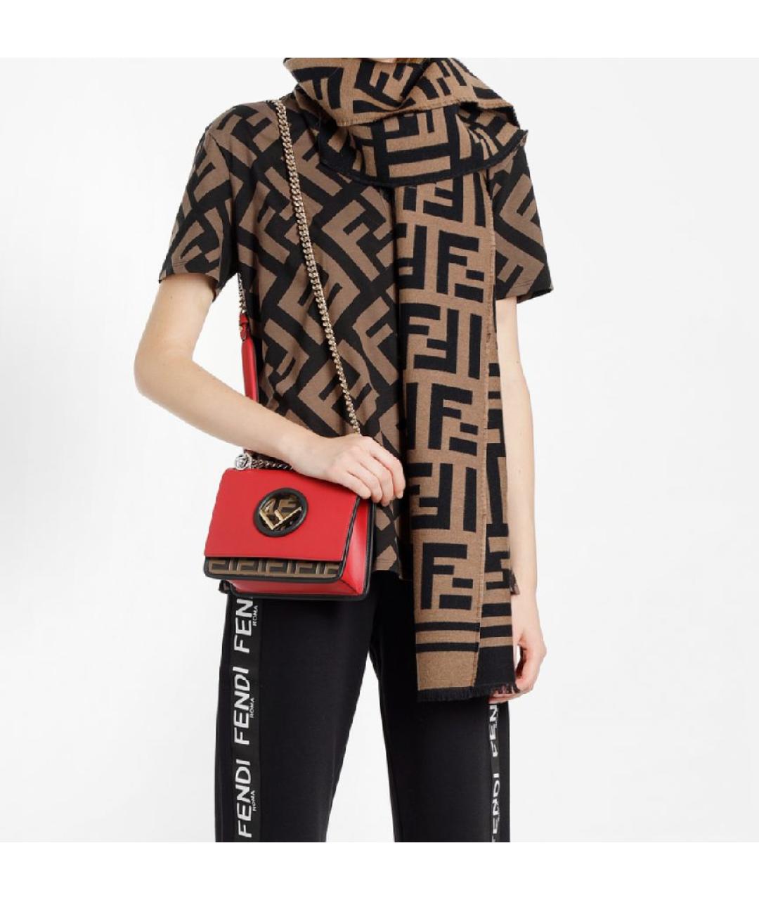 FENDI Шерстяной шарф, фото 5