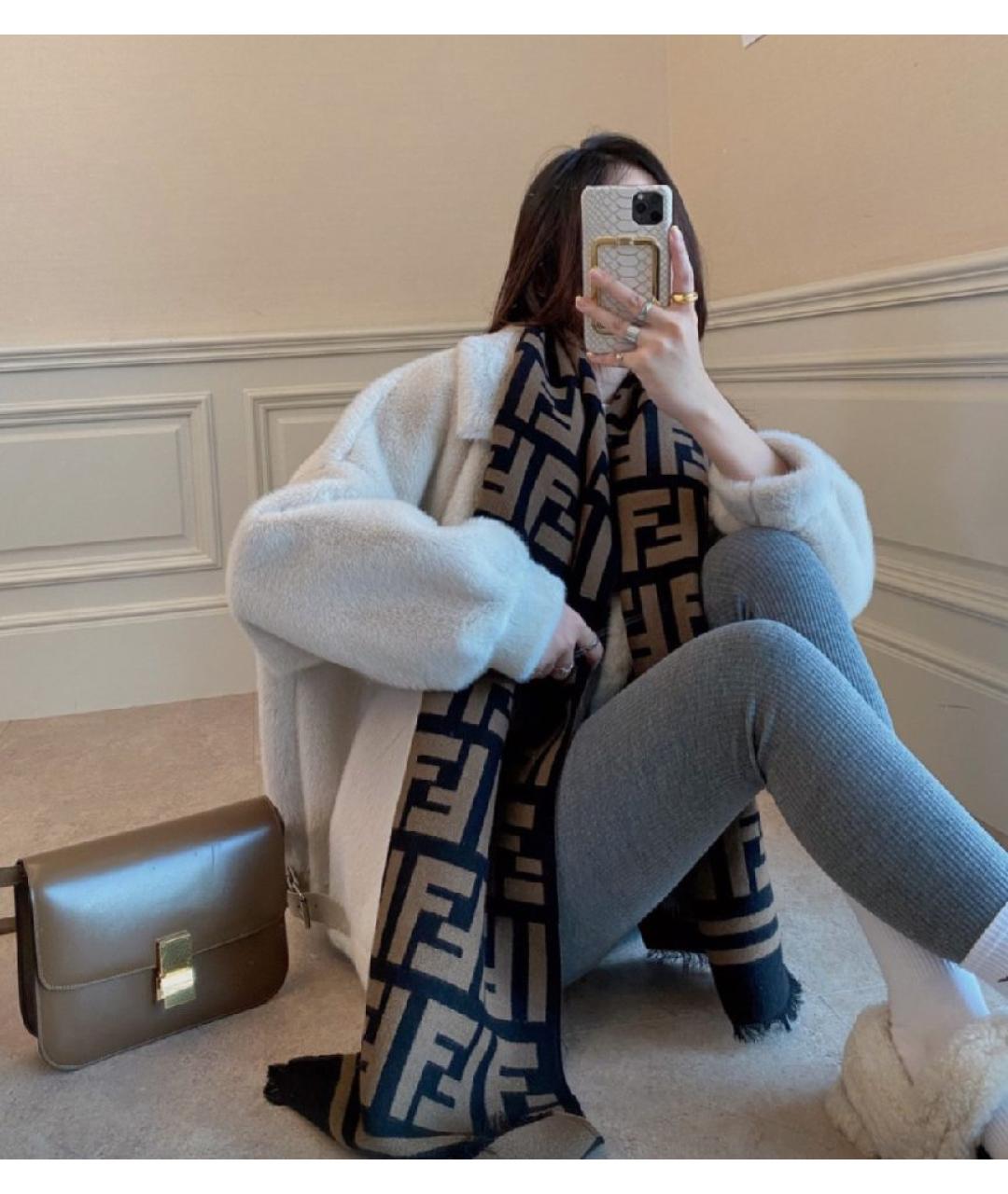 FENDI Шерстяной шарф, фото 3