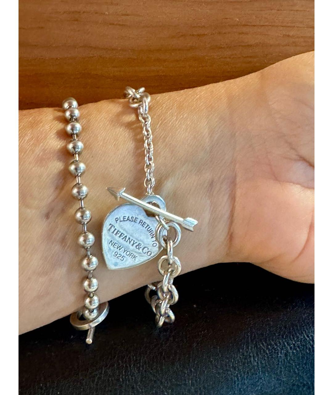 TIFFANY&CO Серебрянный серебряный браслет, фото 6