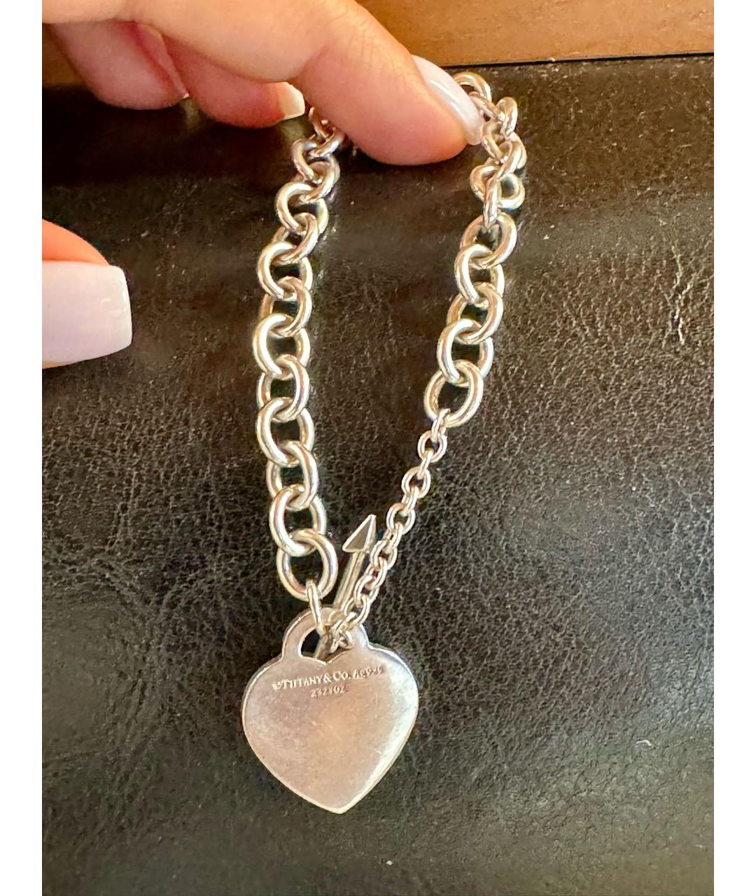 TIFFANY&CO Серебрянный серебряный браслет, фото 4