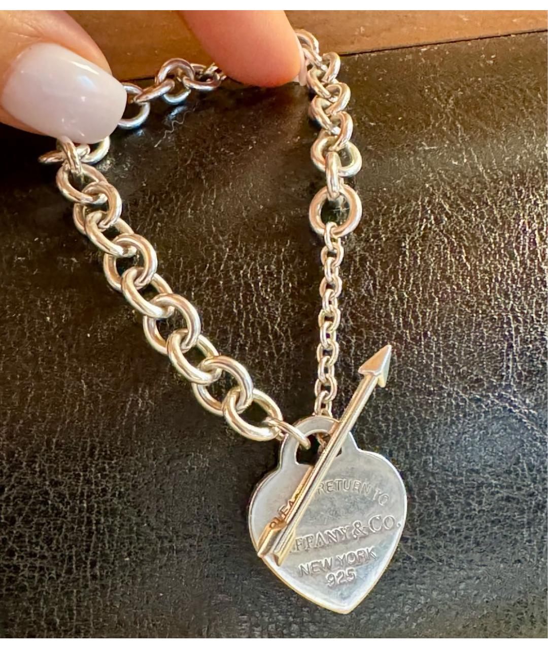 TIFFANY&CO Серебрянный серебряный браслет, фото 2