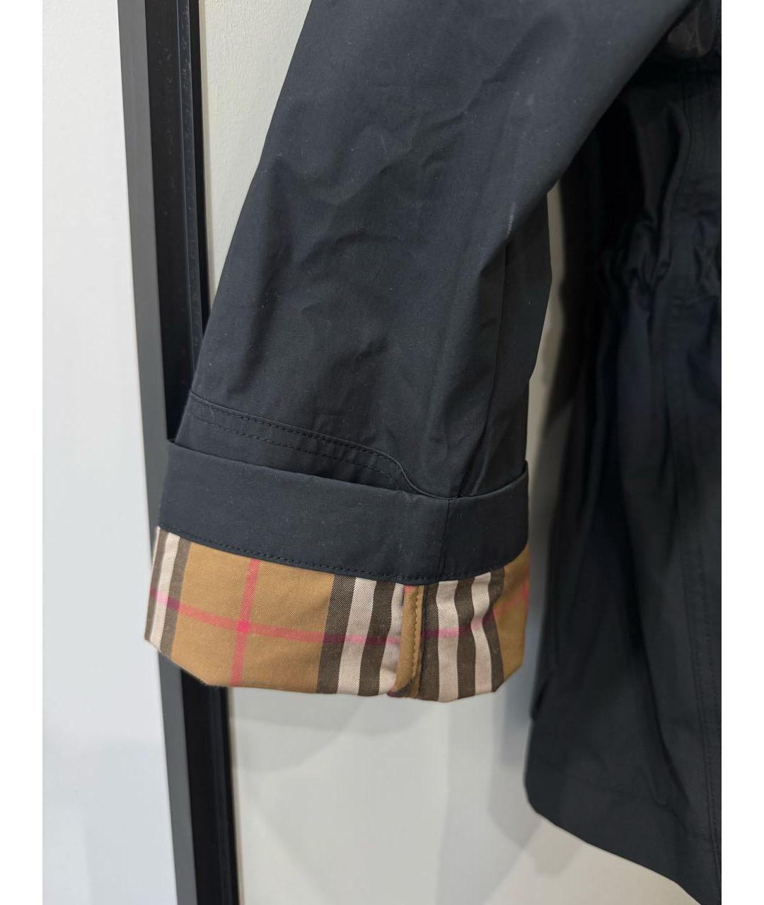 BURBERRY Черная хлопковая куртка, фото 6