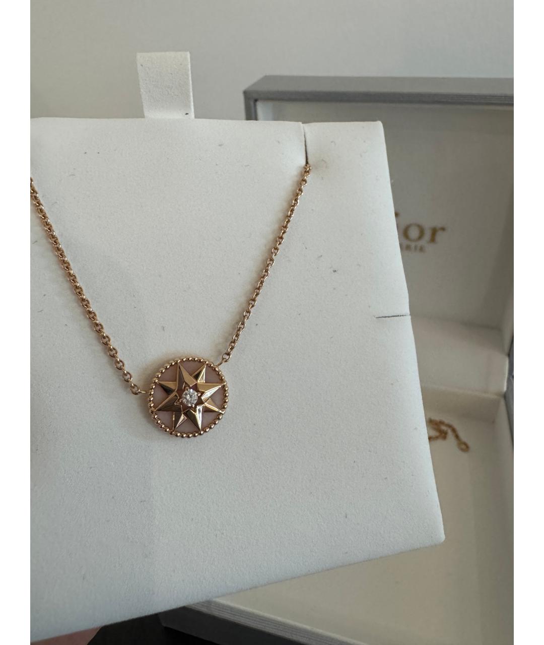 CHRISTIAN DIOR Розовое колье из розового золота, фото 2