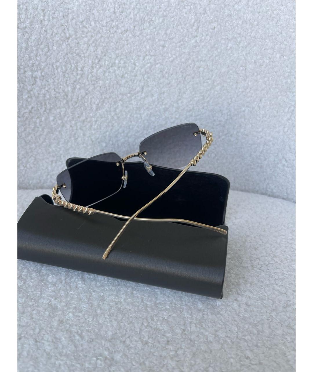 CARTIER Золотые металлические солнцезащитные очки, фото 6
