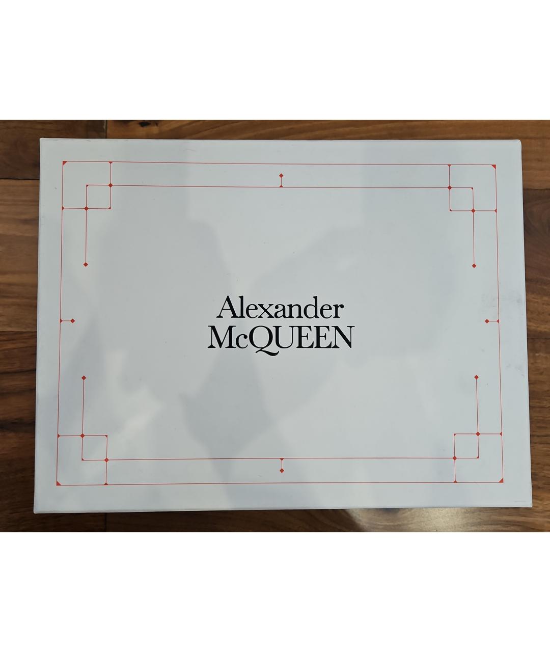 ALEXANDER MCQUEEN Черные кожаные кеды, фото 6