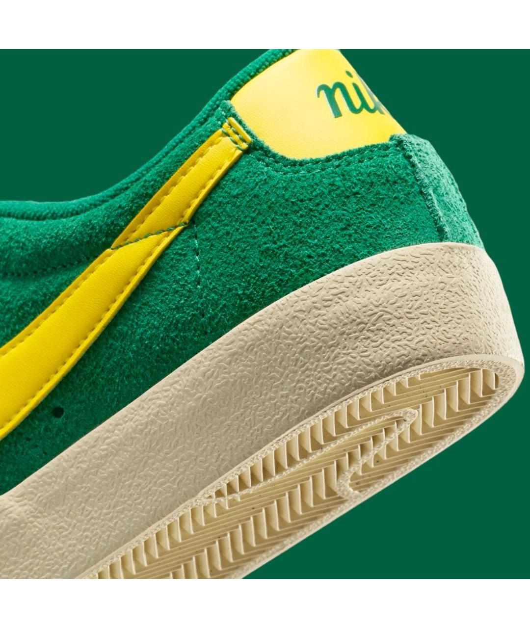 NIKE Зеленые замшевые кеды, фото 8