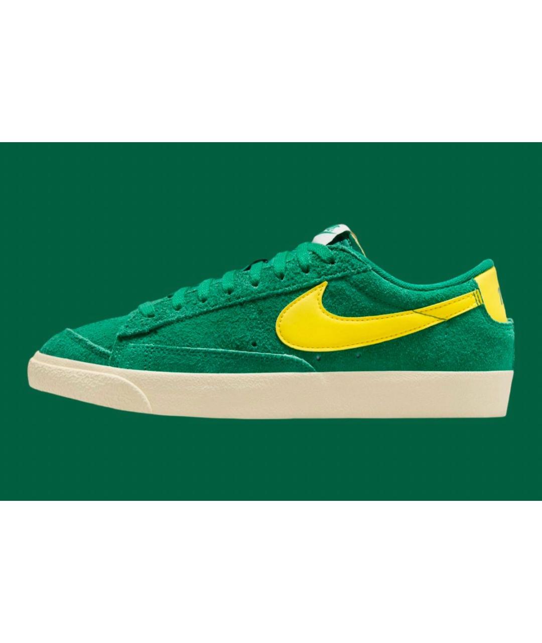 NIKE Зеленые замшевые кеды, фото 2
