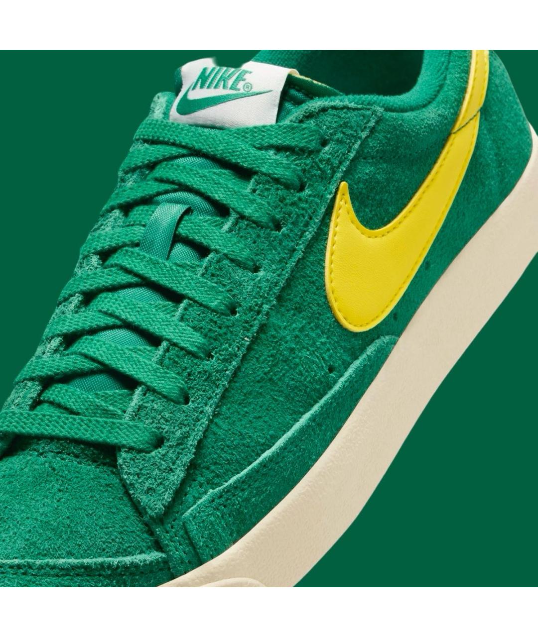 NIKE Зеленые замшевые кеды, фото 7