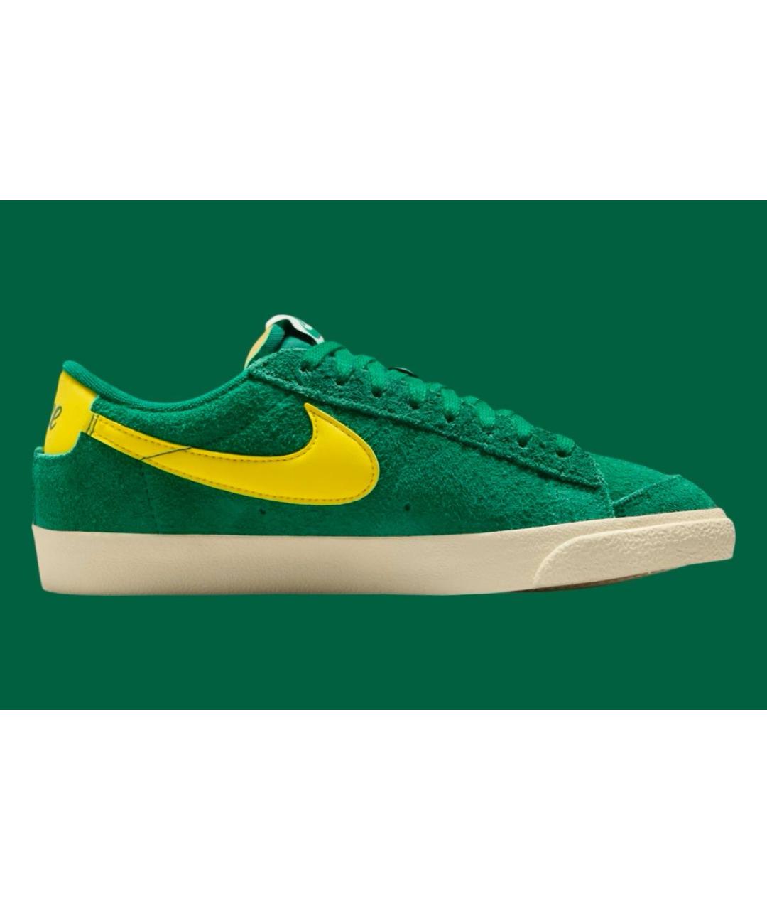 NIKE Зеленые замшевые кеды, фото 9