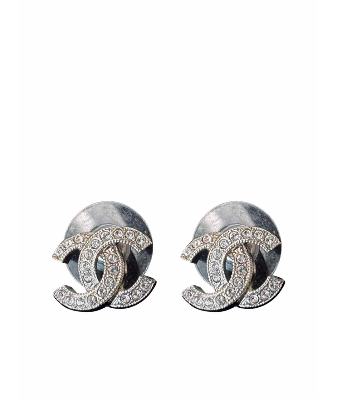 CHANEL Серебряные с серебряным покрытием серьги, фото 1