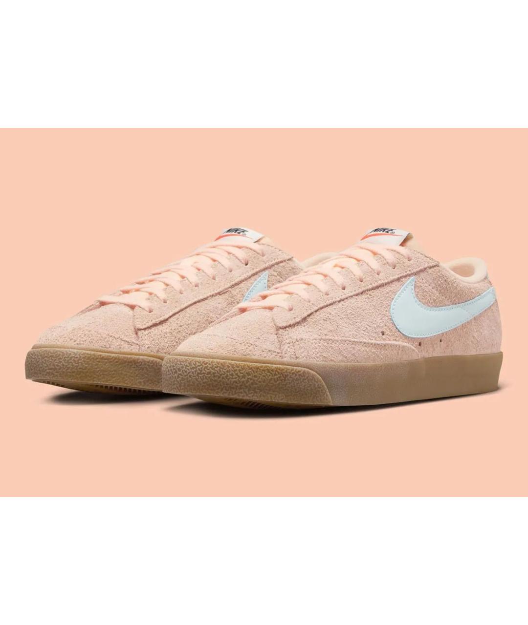 NIKE Бежевые замшевые кеды, фото 3