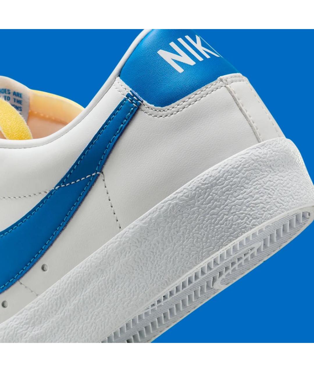 NIKE Белые кожаные низкие кроссовки / кеды, фото 7