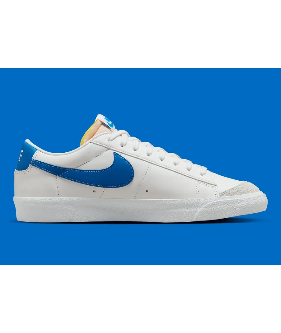 NIKE Белые кожаные низкие кроссовки / кеды, фото 9
