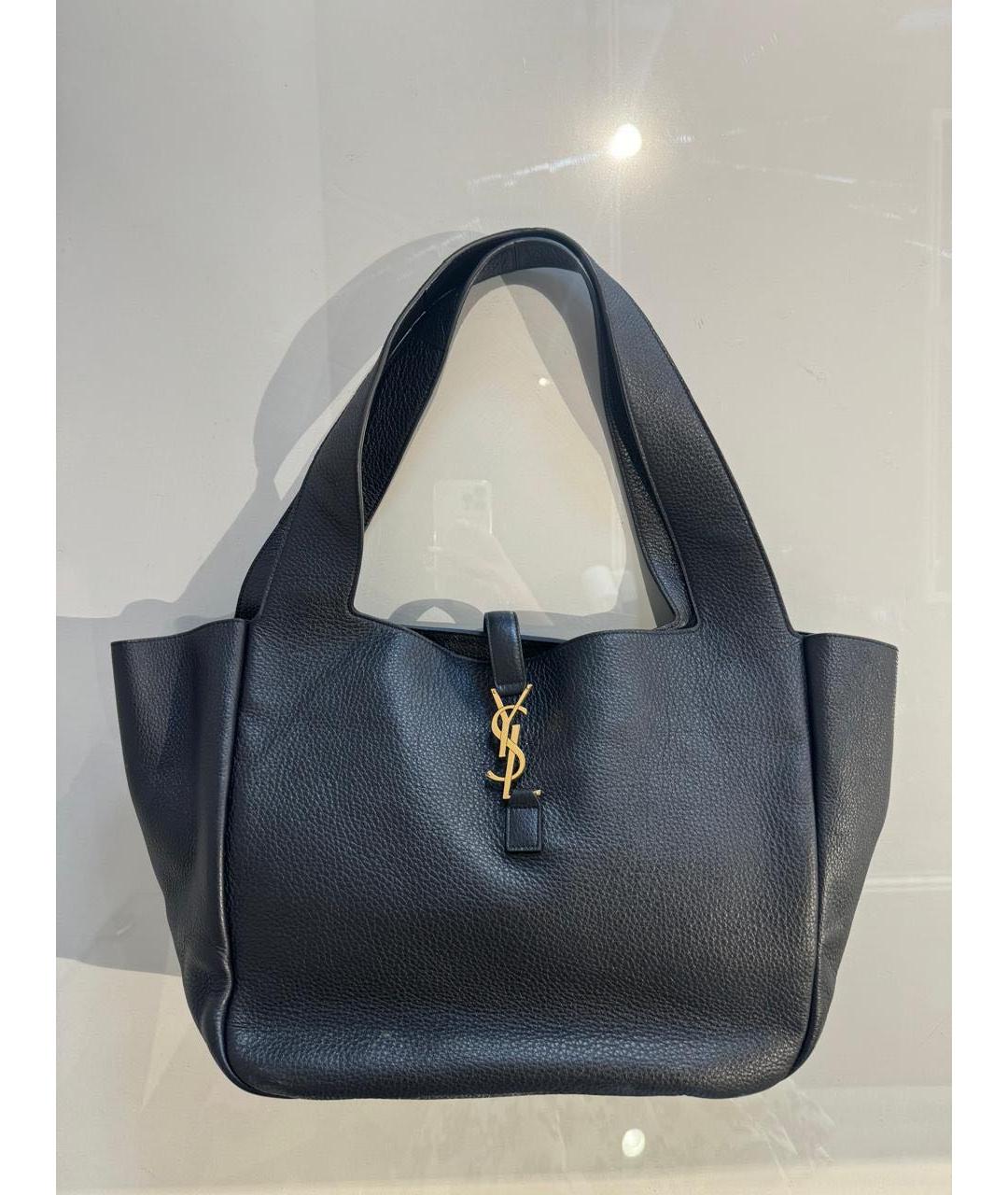 SAINT LAURENT Черная сумка тоут, фото 2