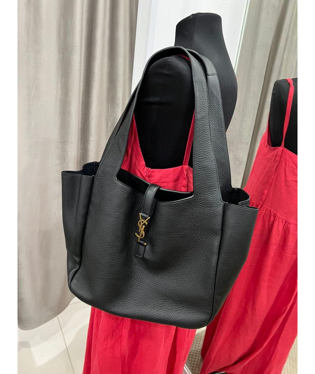 SAINT LAURENT Черная сумка тоут, фото 4