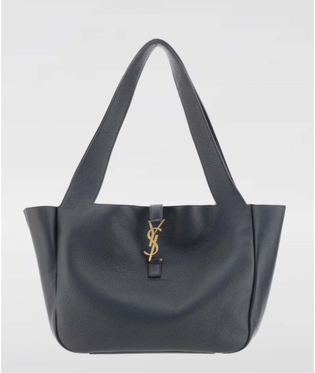 SAINT LAURENT Черная сумка тоут, фото 5