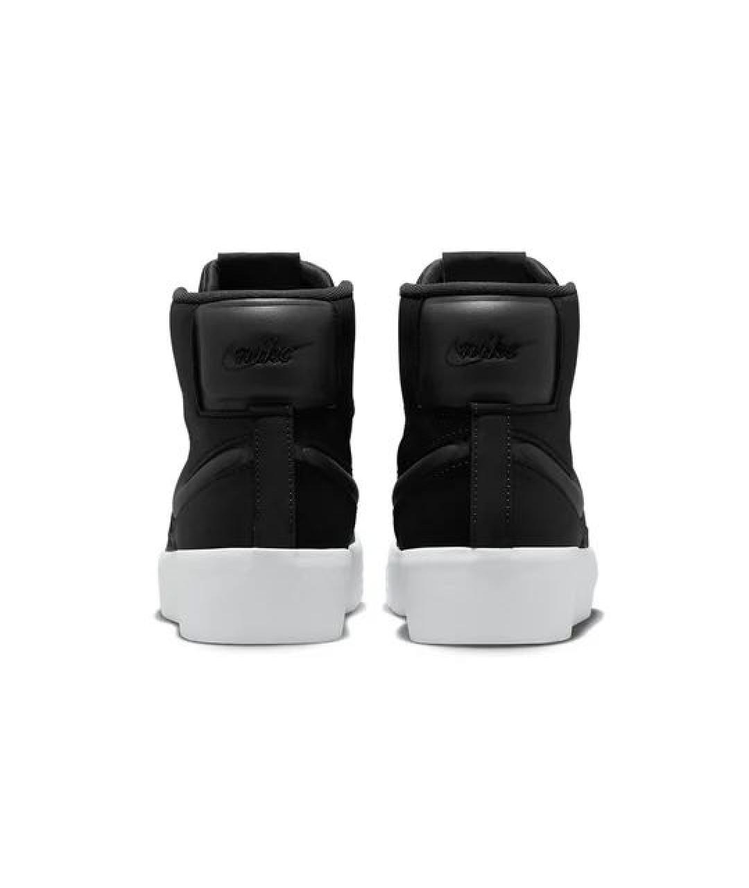 NIKE Черные кожаные кеды, фото 5