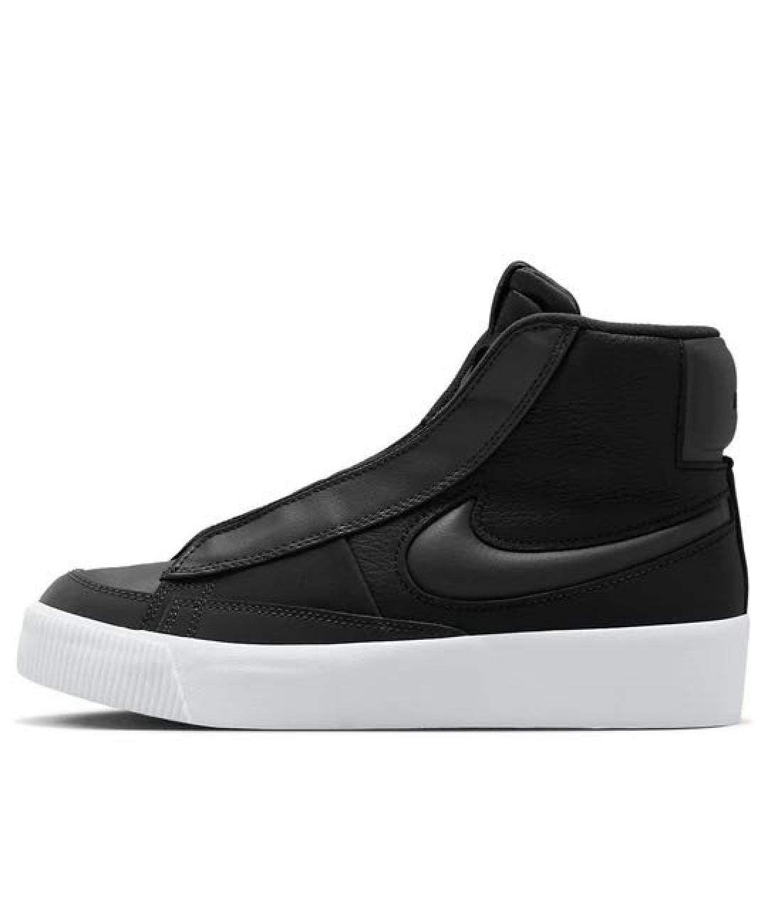 NIKE Черные кожаные кеды, фото 2