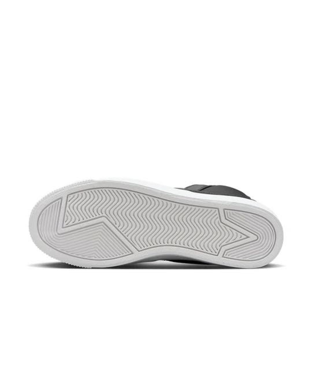 NIKE Черные кожаные кеды, фото 6