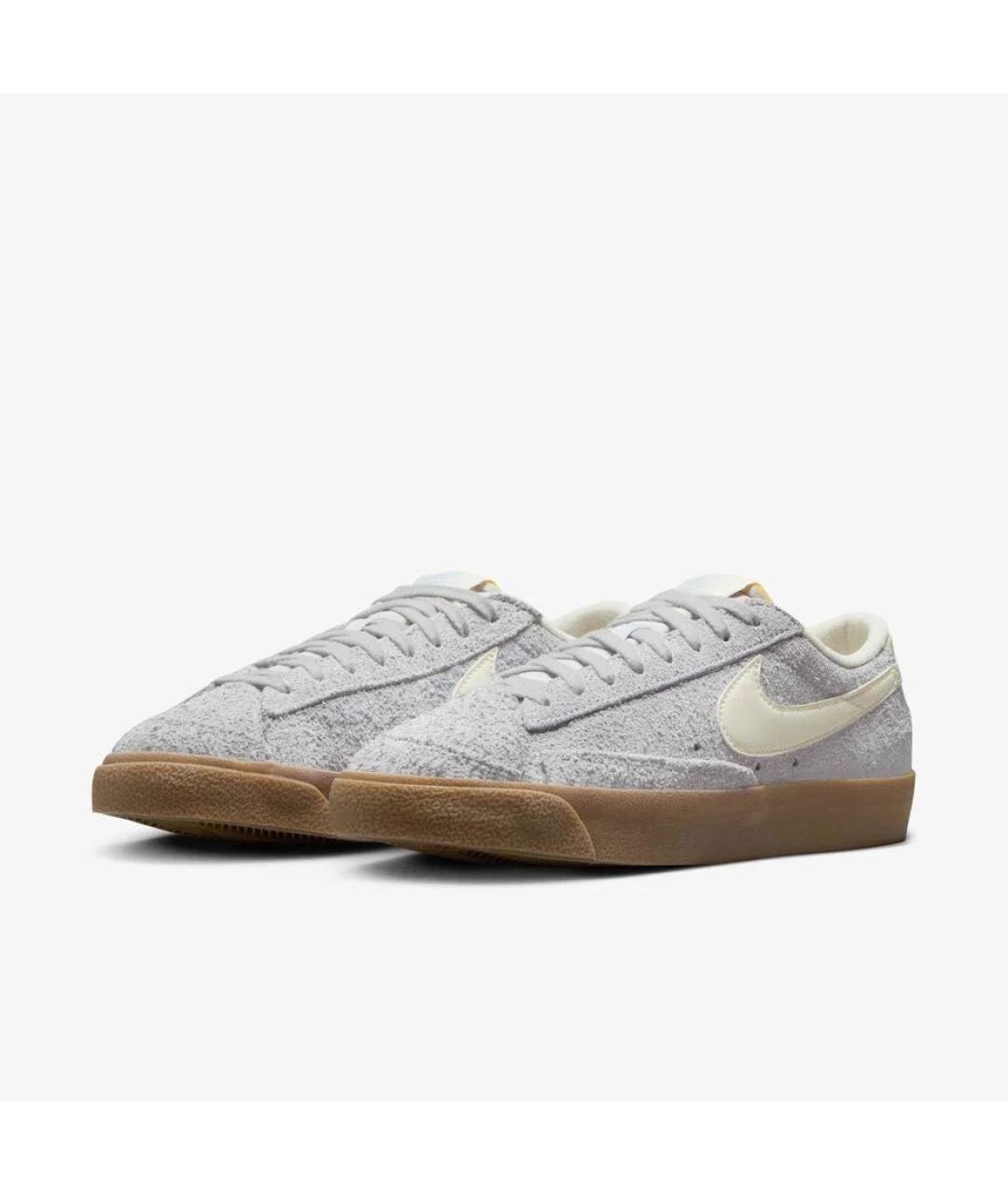 NIKE Серые замшевые кеды, фото 3