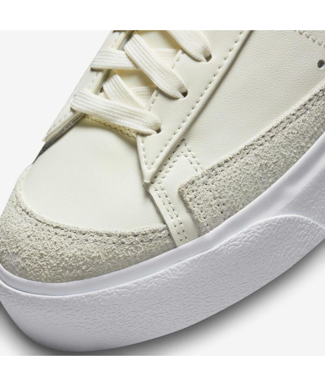 NIKE Бежевые кожаные кеды, фото 7
