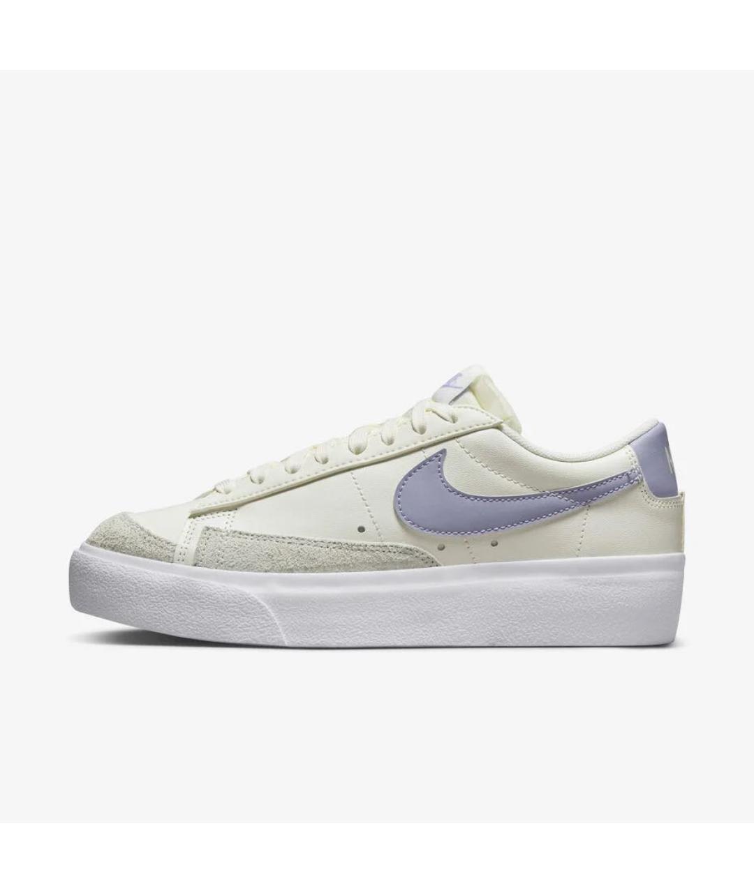 NIKE Бежевые кожаные кеды, фото 2