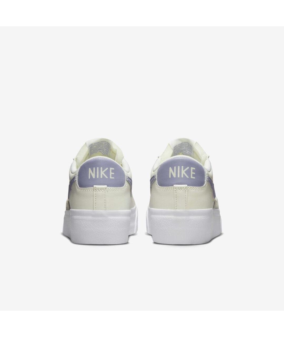 NIKE Бежевые кожаные кеды, фото 5