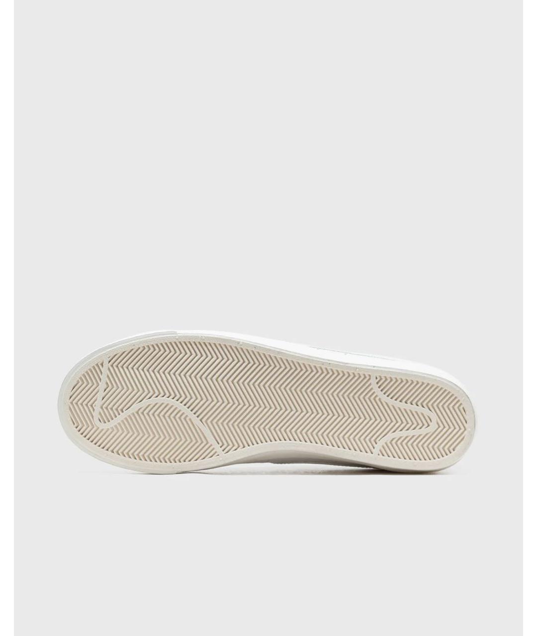 NIKE Белые кожаные низкие кроссовки / кеды, фото 4