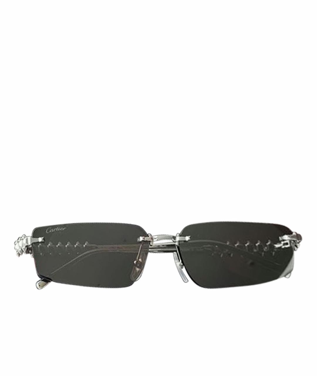 CARTIER Серебряные металлические солнцезащитные очки, фото 1