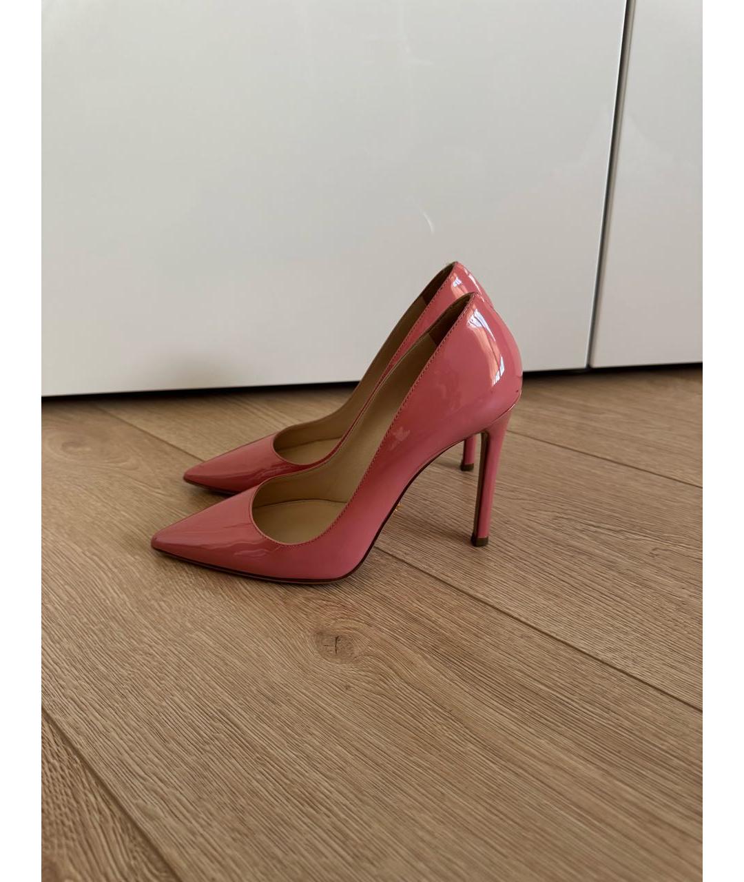 PRADA Розовые туфли из лакированной кожи, фото 3