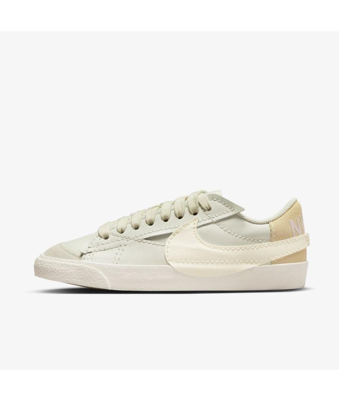 NIKE Бежевые кожаные кеды, фото 6