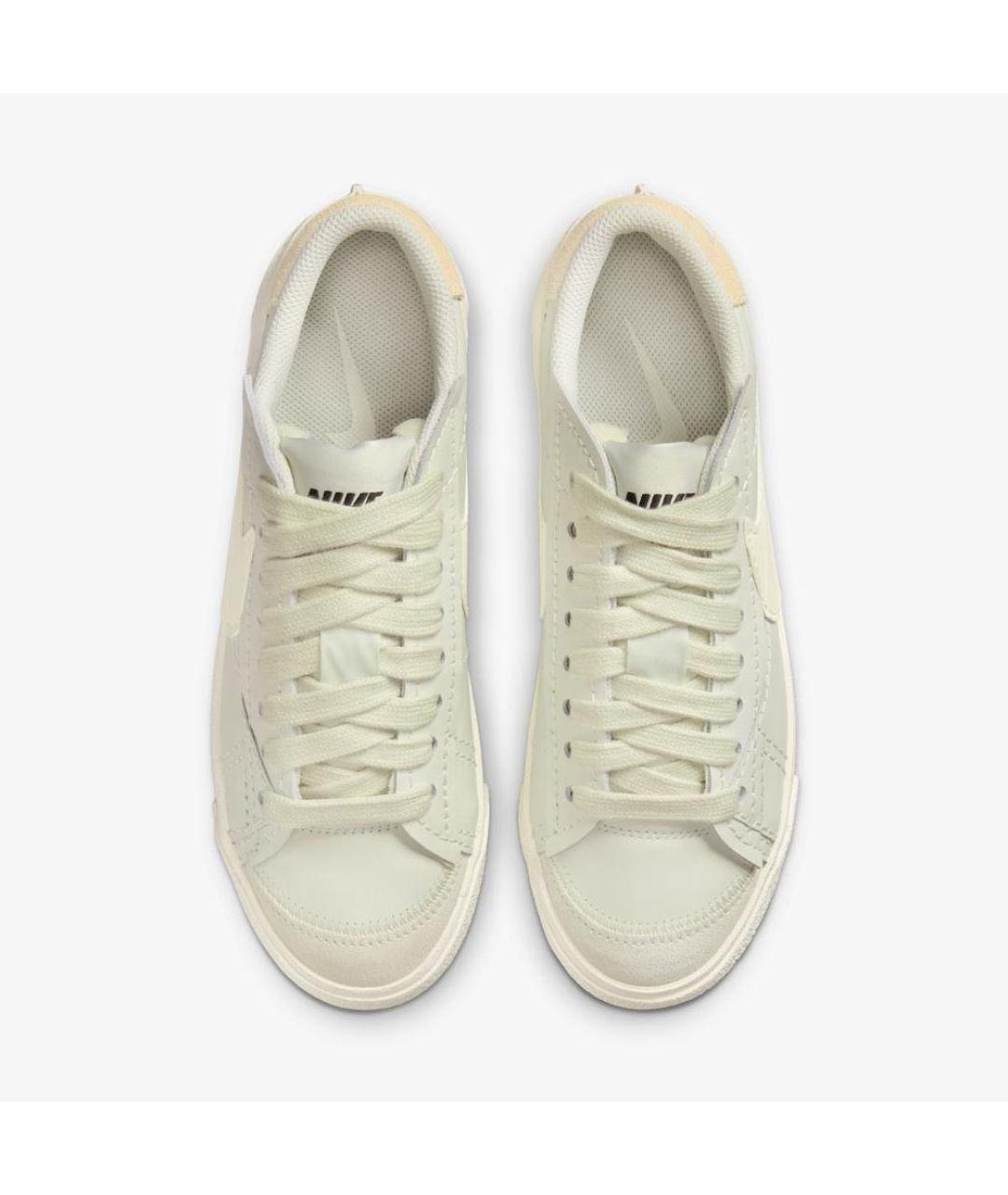 NIKE Бежевые кожаные кеды, фото 3