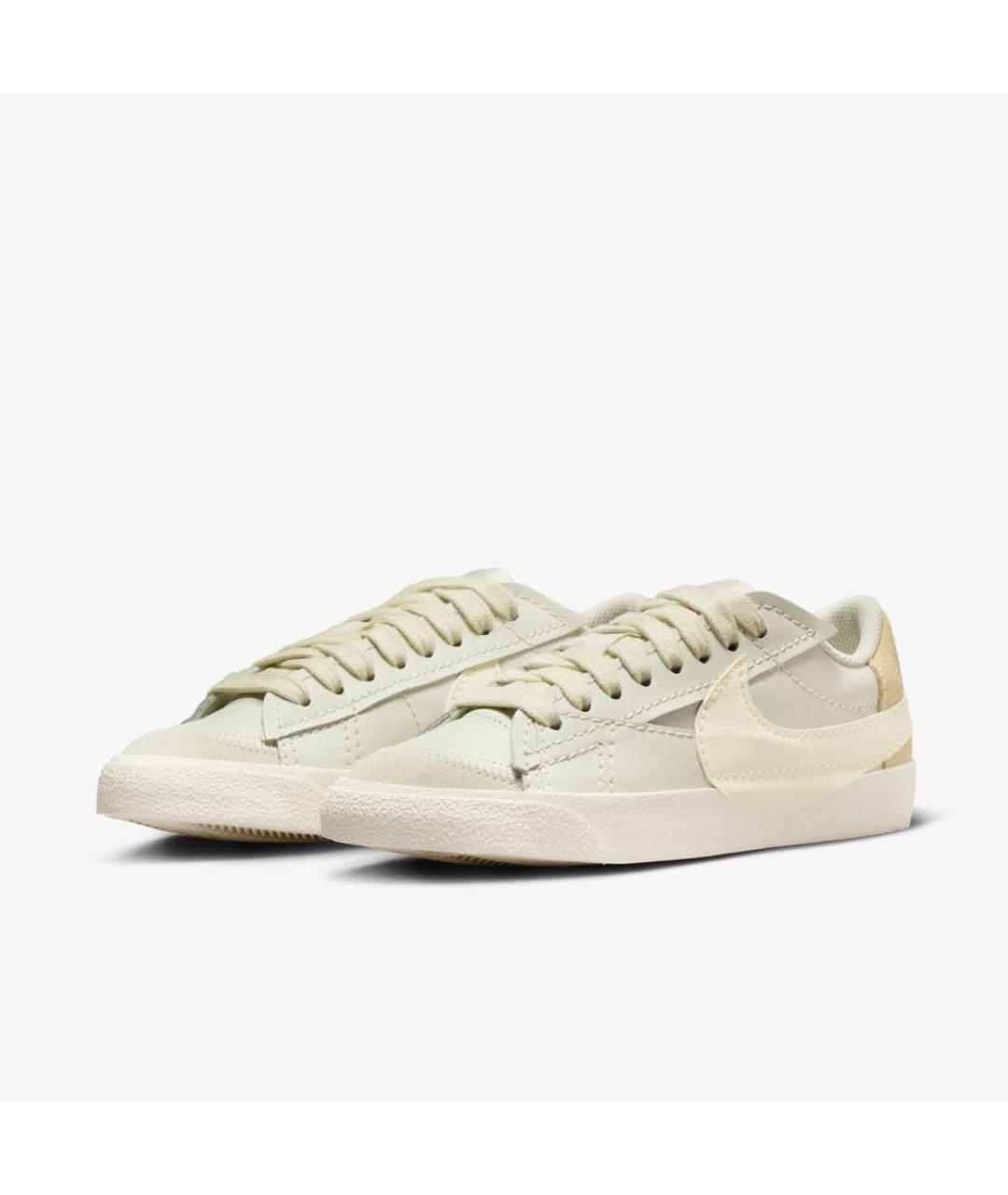 NIKE Бежевые кожаные кеды, фото 2
