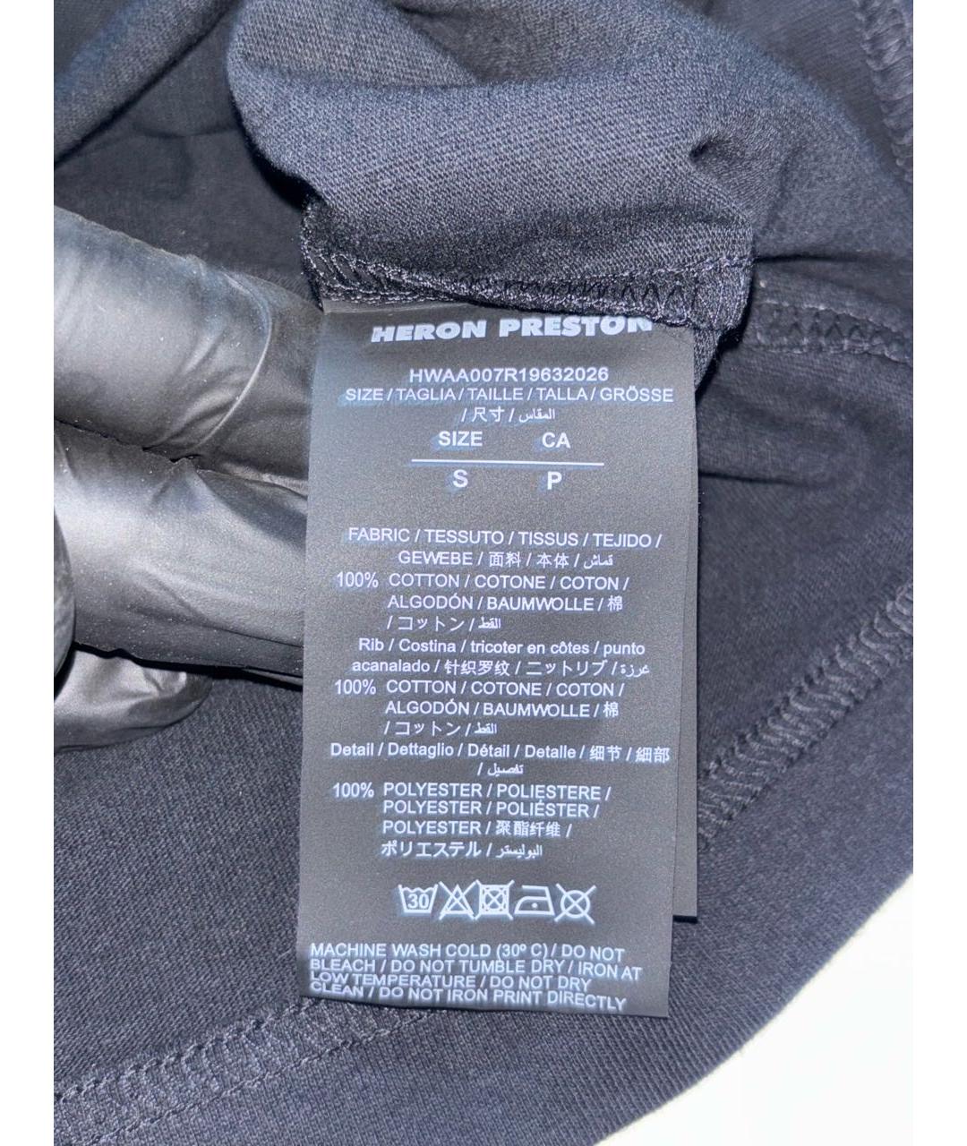HERON PRESTON Черная футболка, фото 7