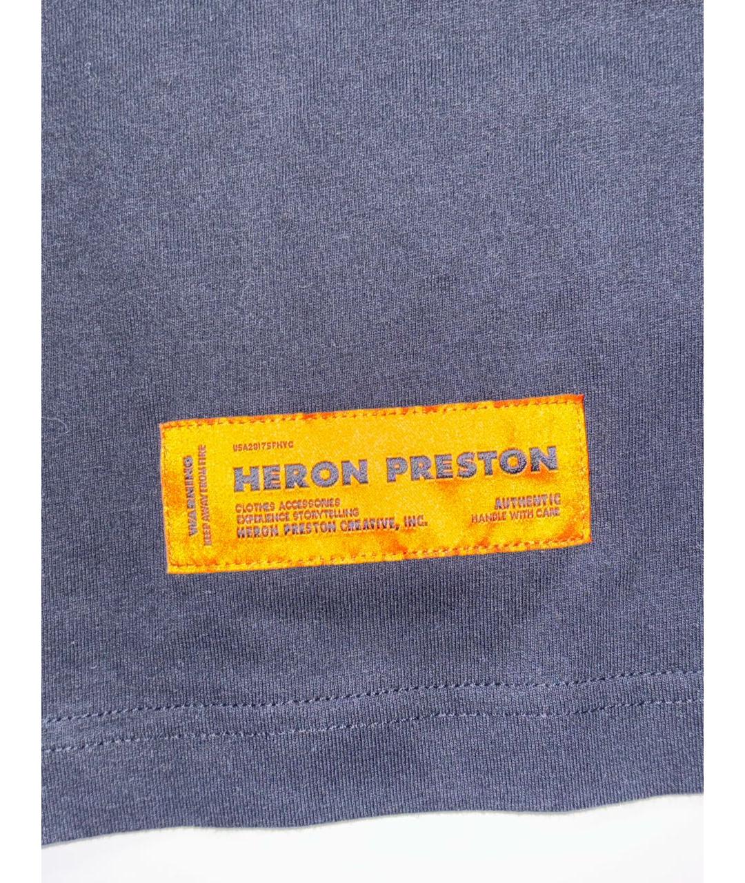HERON PRESTON Черная футболка, фото 4