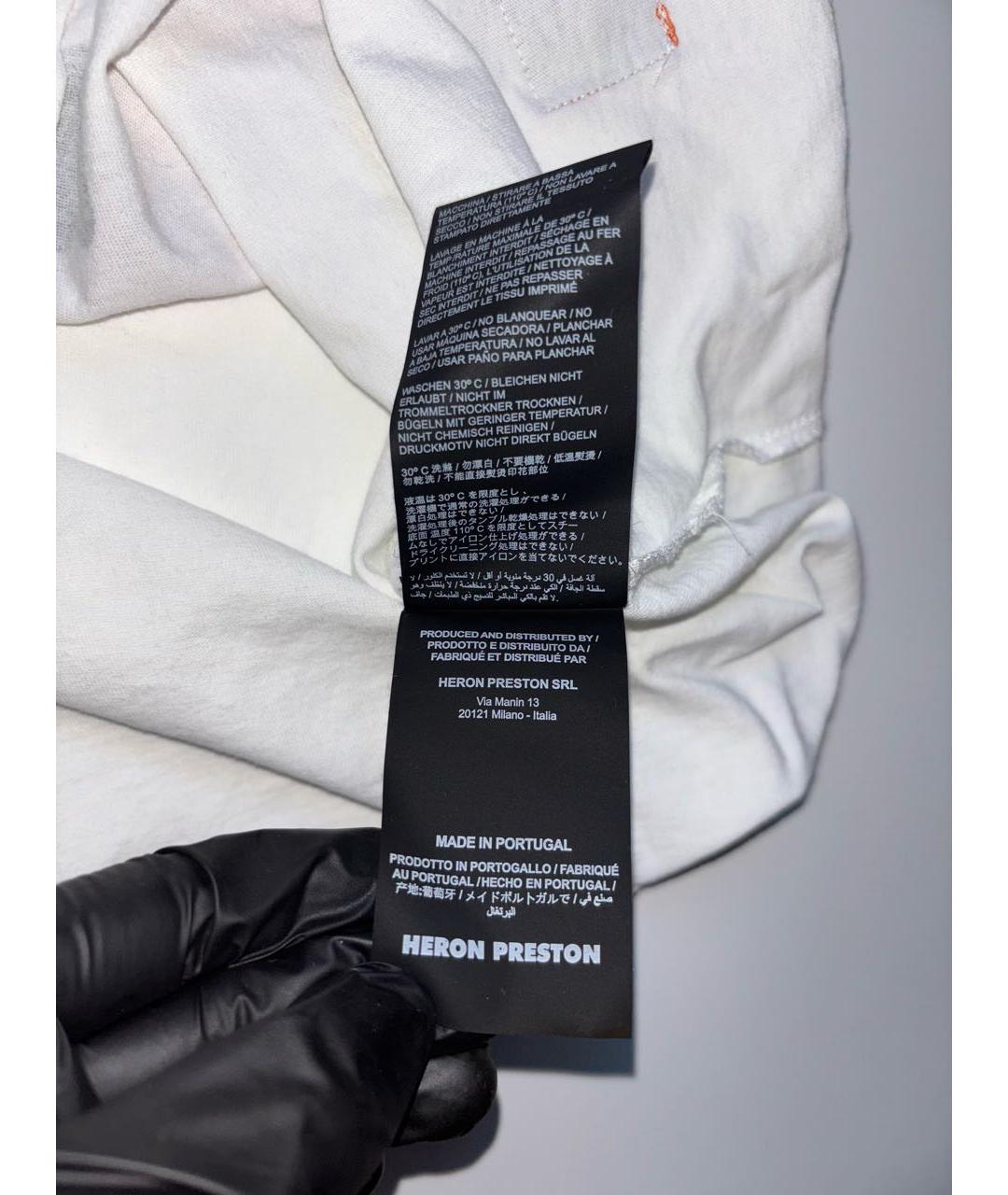 HERON PRESTON Белая футболка, фото 8