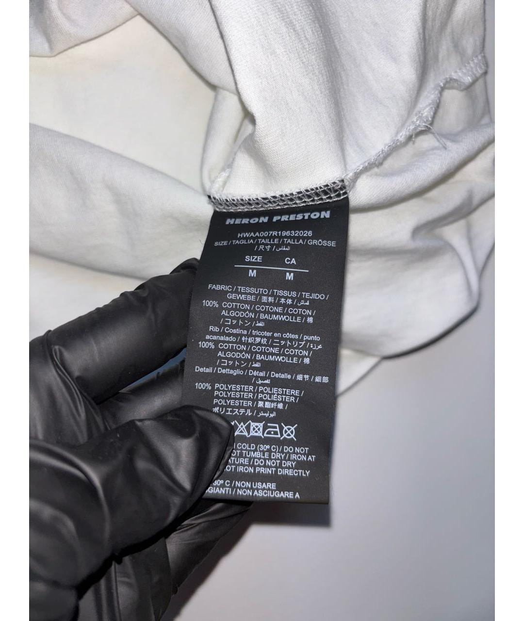 HERON PRESTON Белая футболка, фото 7