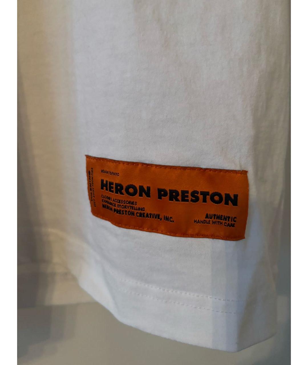 HERON PRESTON Белая футболка, фото 3