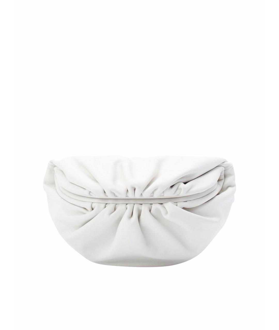 BOTTEGA VENETA Белая кожаная сумка через плечо, фото 1