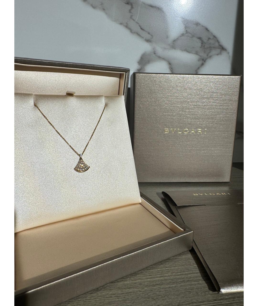 BVLGARI Золотое колье из желтого золота, фото 2