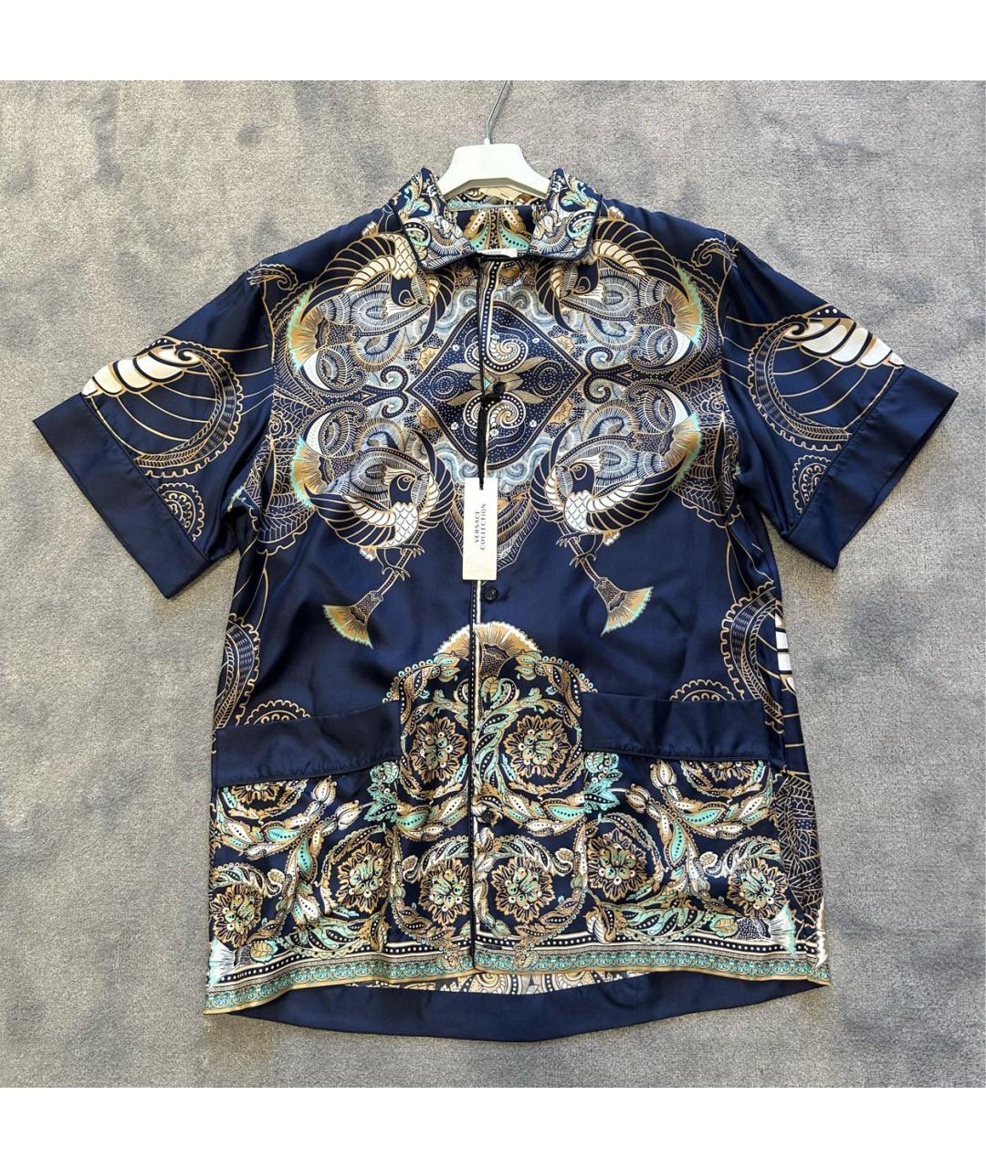 VERSACE COLLECTION Мульти шелковая кэжуал рубашка, фото 8