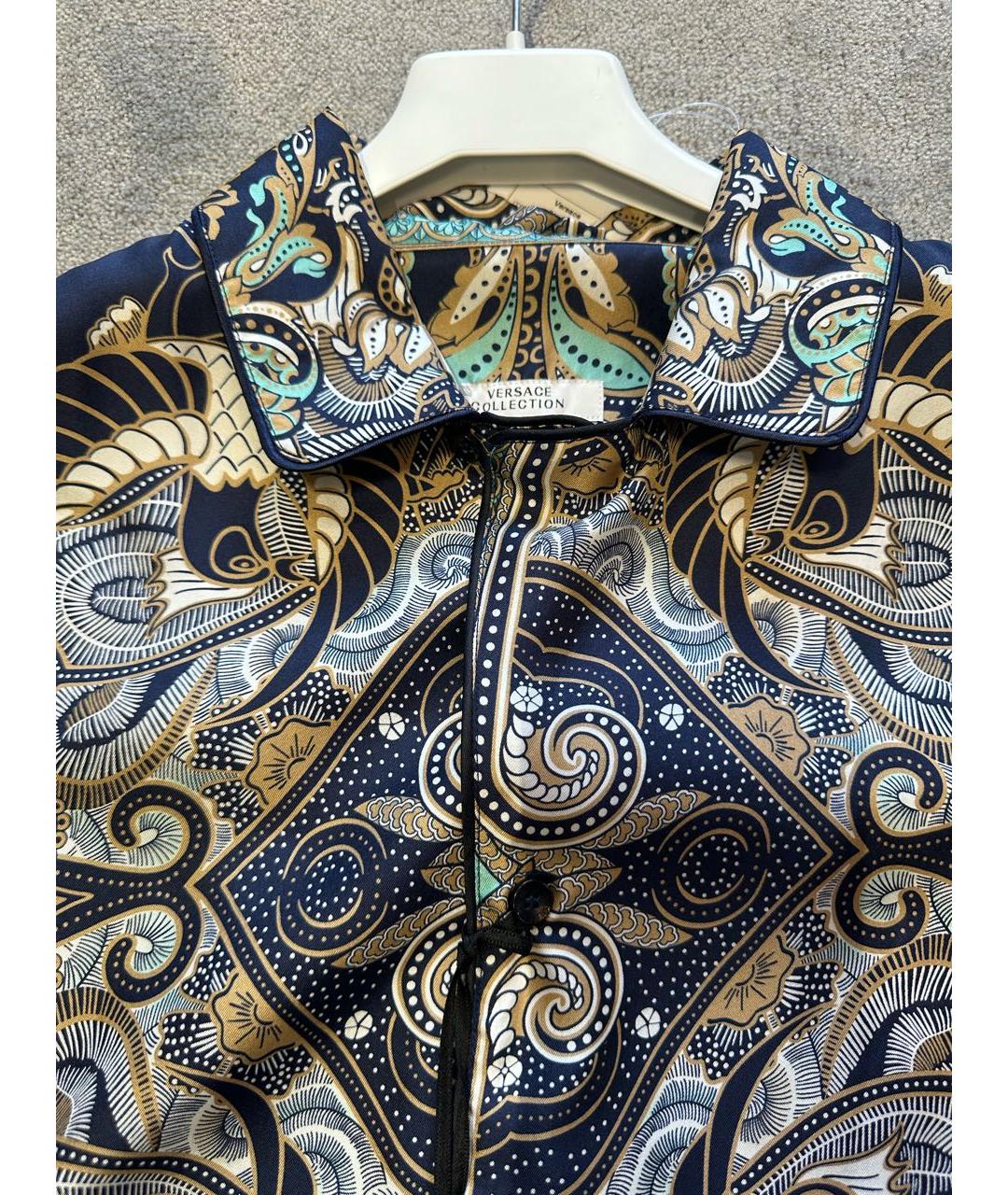 VERSACE COLLECTION Мульти шелковая кэжуал рубашка, фото 3