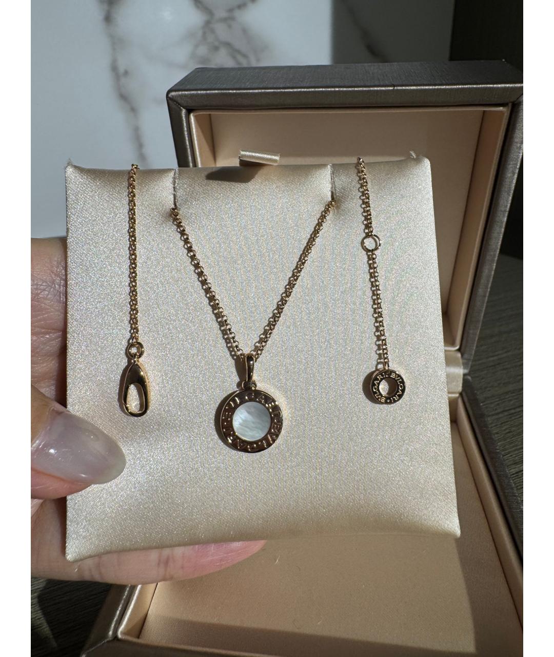 BVLGARI Золотое колье из розового золота, фото 7