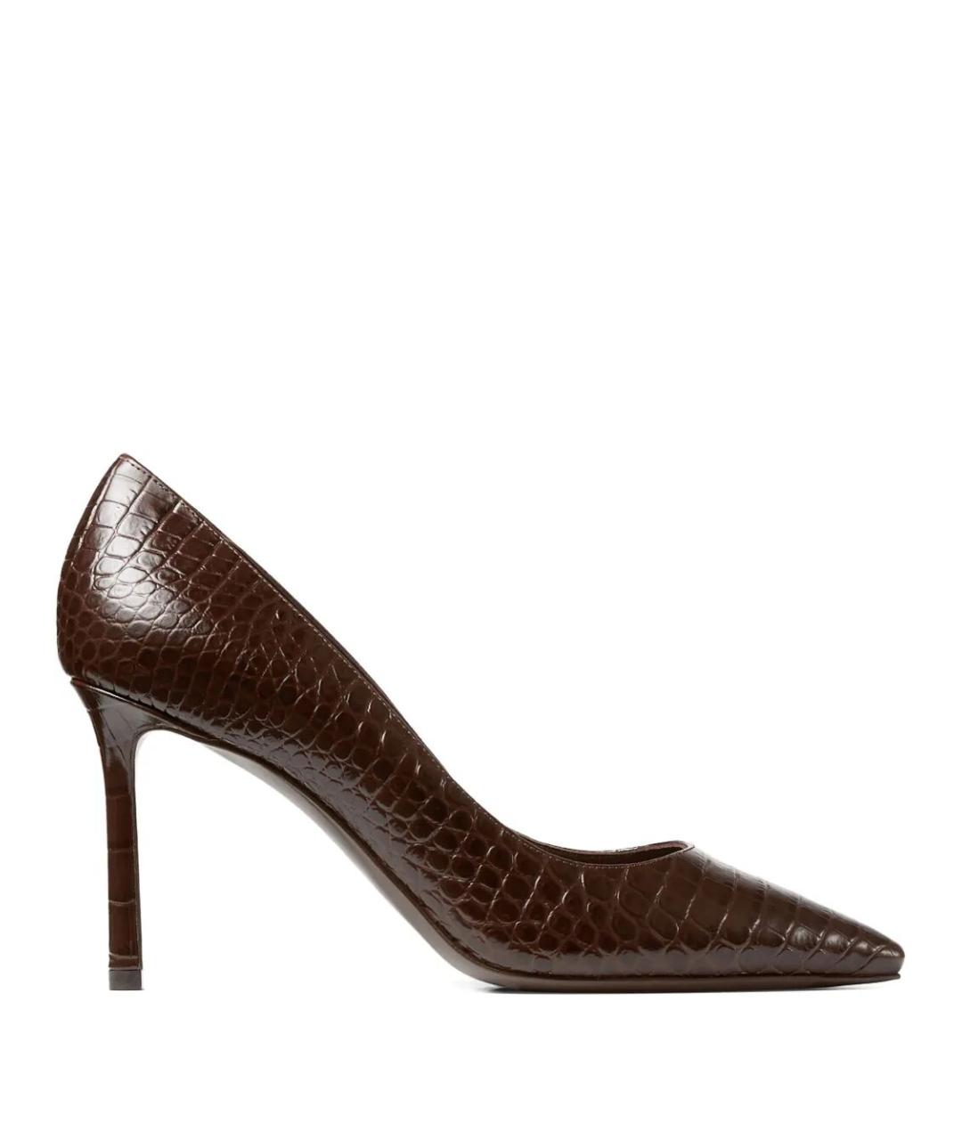 JIMMY CHOO Коричневые кожаные туфли, фото 1