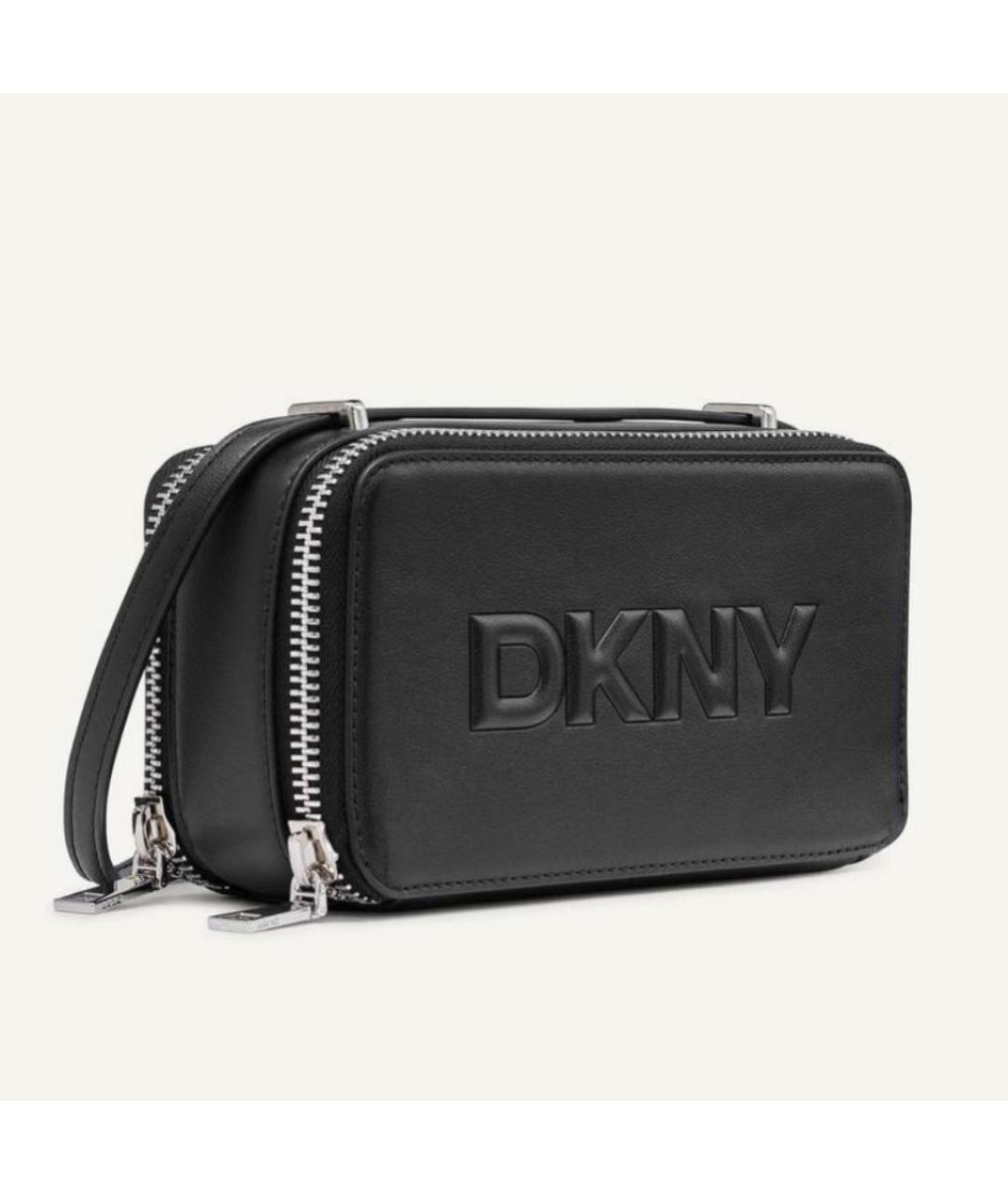 DKNY Черная сумка через плечо из искусственной кожи, фото 2
