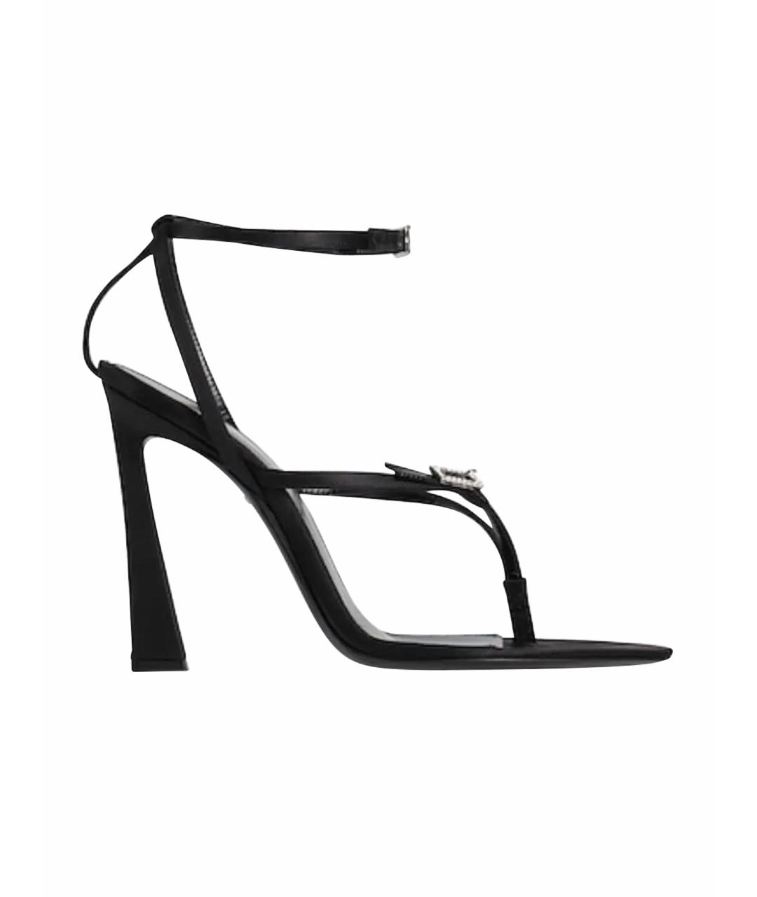 SAINT LAURENT Черные босоножки, фото 1