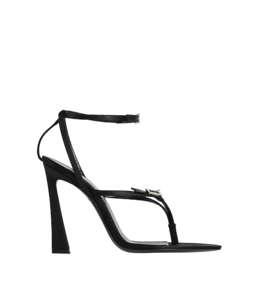 SAINT LAURENT Черные босоножки, фото 7