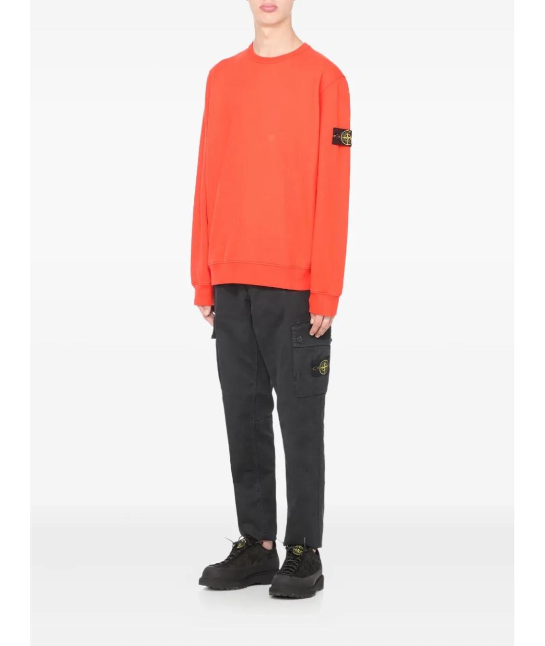 STONE ISLAND Красный хлопковый джемпер / свитер, фото 2