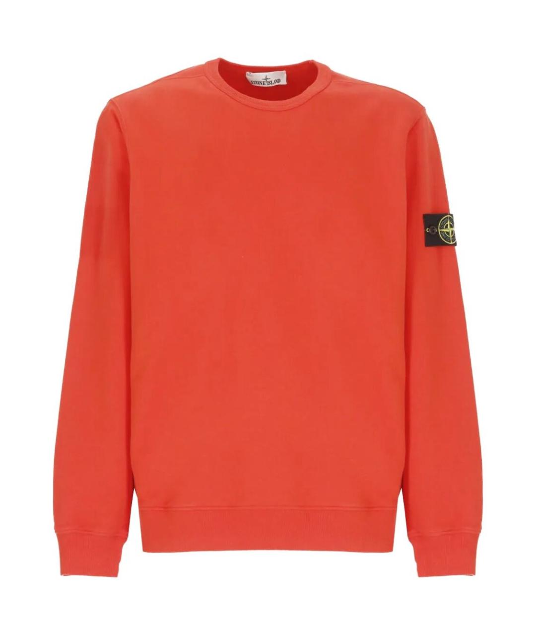 STONE ISLAND Красный хлопковый джемпер / свитер, фото 1